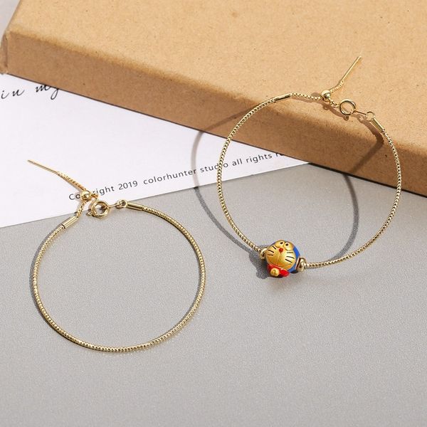 

copper plated gold color chain adjustable bracelet for men and women, Silver