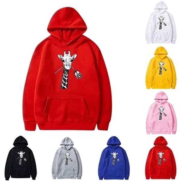 

autumn / winter 2020 hooded fleece printed and pasted sweater for women, Black