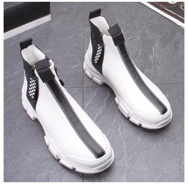 Desenhador de verão sapatos moda respirável vestido de negócios casual mocassins diariamente pouco branco clássico desgaste resitant homens hip hop sneakers h75