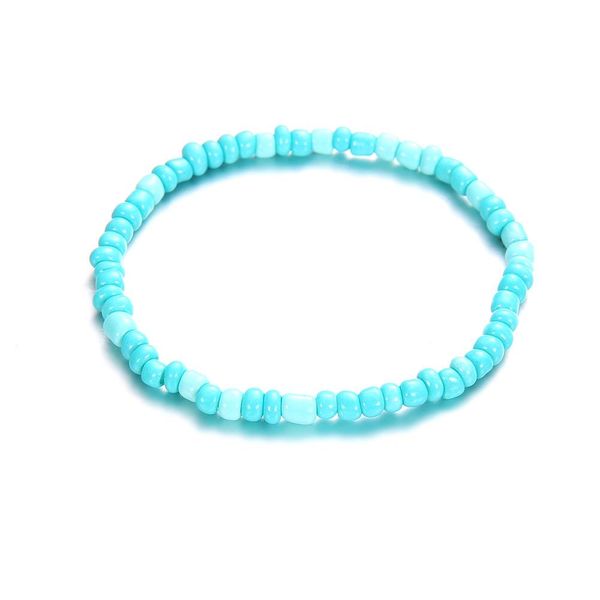 

модал 5 шт. набор богемных волн бусины boeklets набор для женщин винтаж ручной работы ручной работы браслет на ноге пляжа океан ювелирные из, Red;blue