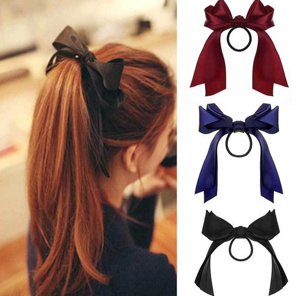 

ifmia korean bow-knot elastic bands accessories fashion band long ribbon bow ponytail hair tie scrunchies women girls