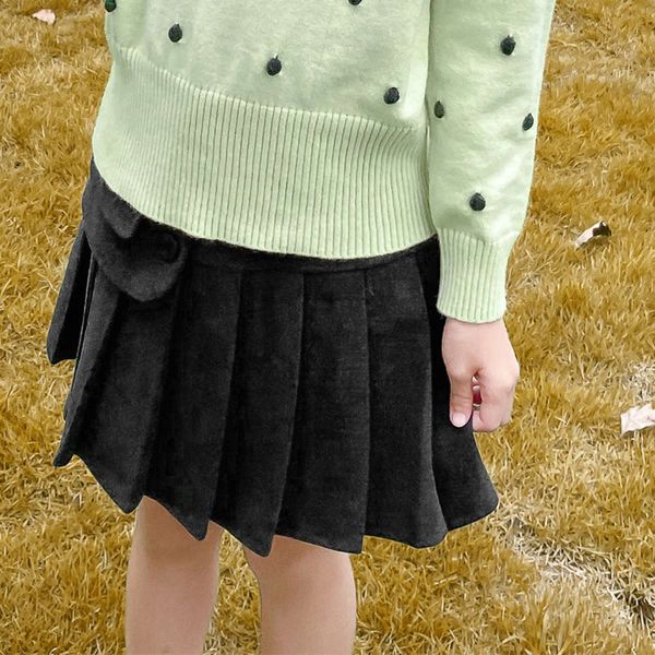 

new girls' pleated jk black uniform children's skirt in autumn 2020, Blue