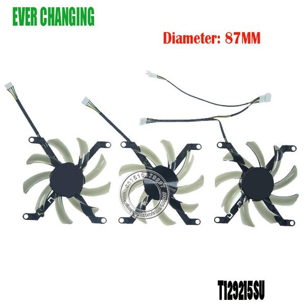 

t129215su 0.50a graphics card fan for pny geforce gtx 1080ti 11gb xlr8 gaming oc
