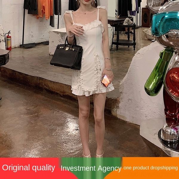 

opf2k two-color underpants lace-up which dress beautiful is for both the night dress and the inside one looks good 7yyrr, Black;gray