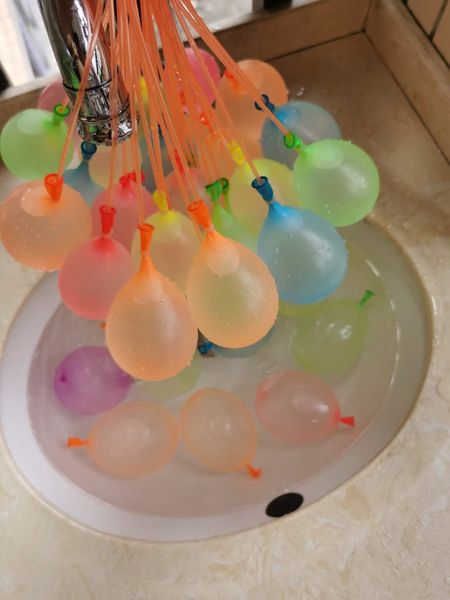 

summer colorful bunch of balloons magic water-filled balloon children garden beach party play in the water for kids water bombs games toys05