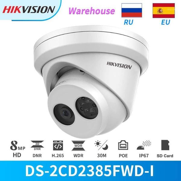 

hikvision ip camera 8mp 4k poe ir turret outdoor ds-2cd2385fwd-i ip67 day& night cctv security sd card slot face detection onvif1