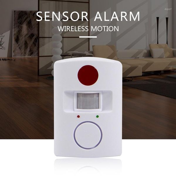 

home security pir mp alert anti-theft motion detector infrared alarm sensor monitor wireless alarm system+2 remote control1