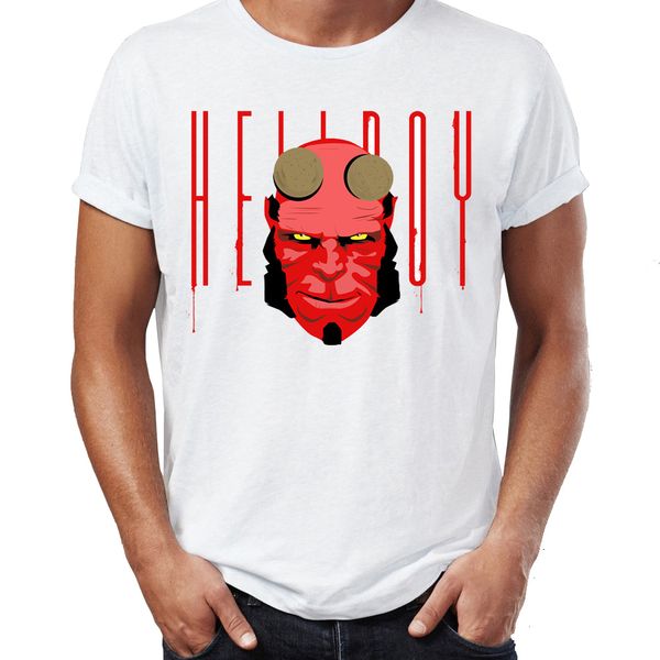 

мужская футболка hellboy ад сын сатаны сатанинская удивительный произведение drawing printed tee спорта с капюшоном hoodie