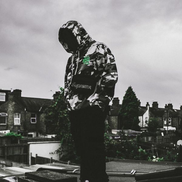 

2020 fashion designer clothing alphabet print assc anti social club men's and women's pullover hoodie sweater, Black