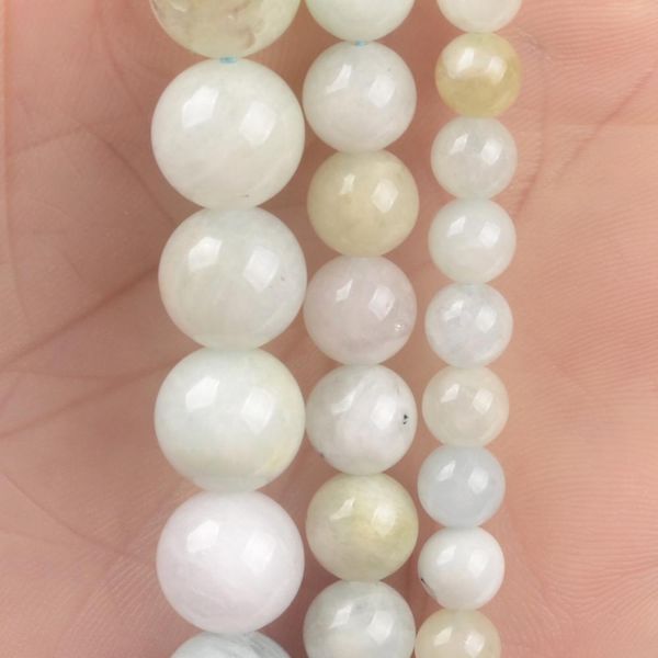 

wholesale natural beryls stone beads round loose spacer beads for jewelry making diy bracelet handmade 6/8/10mm
