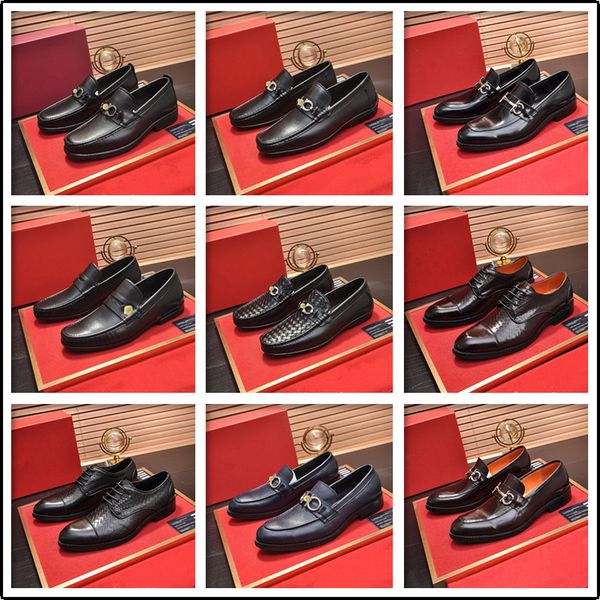 

2021 fashion business dress men shoes formal slip on dress shoes men oxfords footwear leather shoes for men38-45, Black