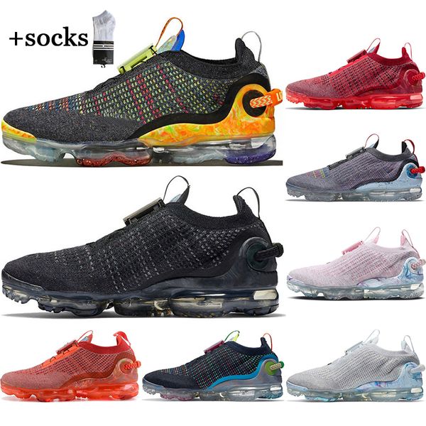 

with socks fk deep royal blue multi-color men running shoes black dark grey male trainers triple summit white women sneakers, White;red