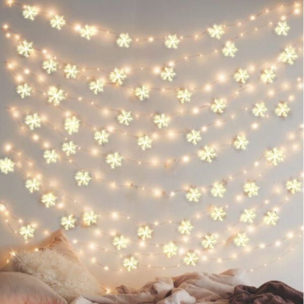 

30pcs christmas party white snowflake decor for home hanging pendants new year 2021 gifts xmas tree ornaments window decoration