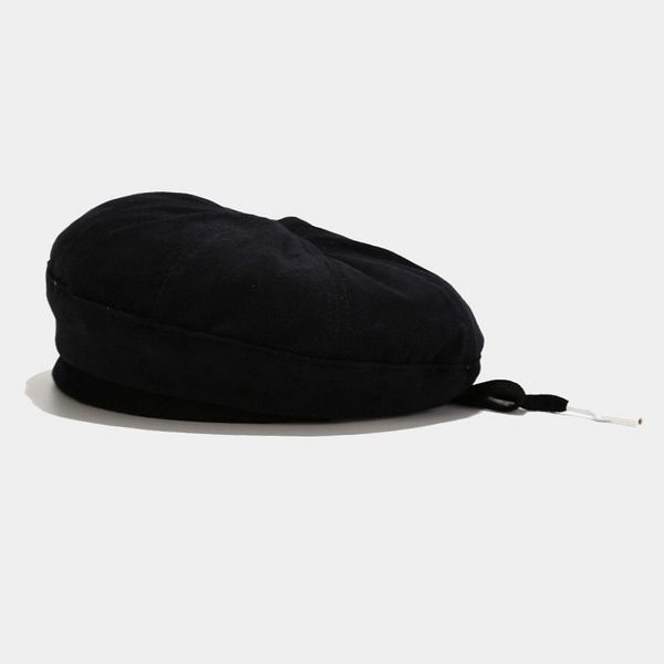 

berets ldslyjr 2021 solid color bow sboy caps cotton flat peaked cap girl and women painter beret hats 20, Blue;gray