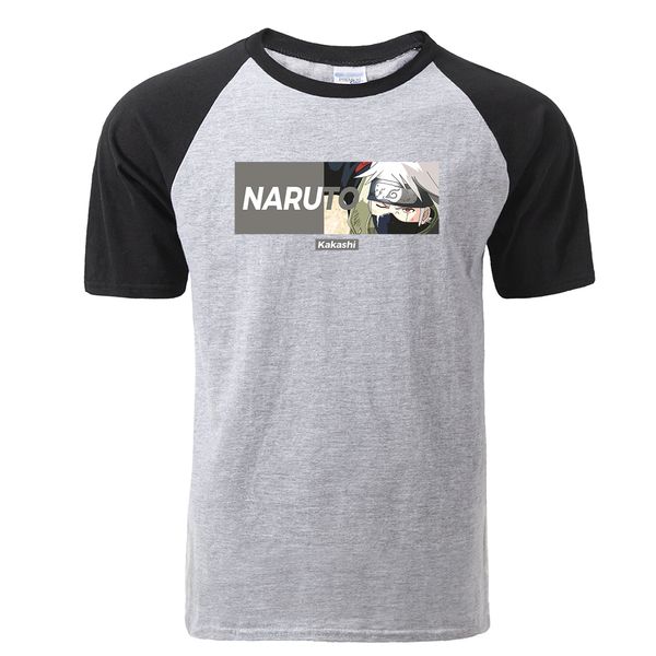 

naruto hatake kakashi raglan summer fashion casual anime funny tees tshirt novelty style cool tshirt hooded sweatshirt hoodie men t shirt