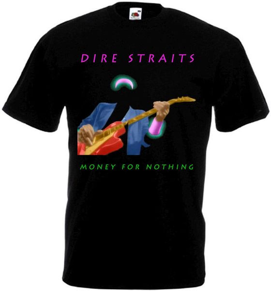 

dire straits money for nothing t shirt black poster all sizes s...3xl t shirts brand clothing tees sport hooded sweatshirt hoodie