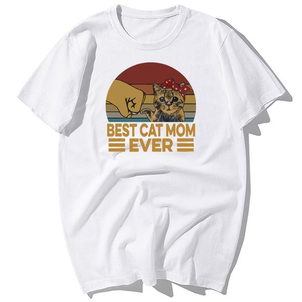 

funny cat mom ever graphics print men's mens summer casual short sleeve harajuku streetwear sport hooded sweatshirt hoodie men t shirt