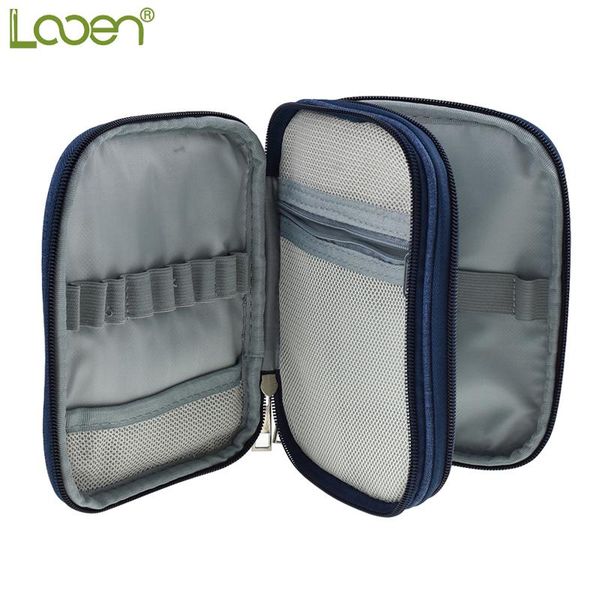 

looen 3 types empty crochet hook pouch storage bag knitting kit case organizer bag for sewing crochet needles scissors ruler, Black