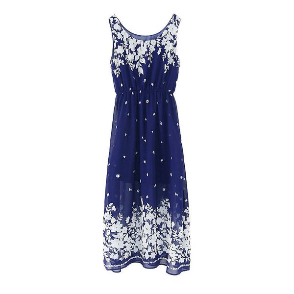 

2021 new bohemian summer dress beach floral women in chiffon robe long and elegant ladies dressed plus size 9xl wxf919 fcdr, Black;gray