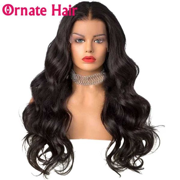 

body wave wigs 13x4 lace front human hair wigs for women brazilian hair 8-26 inch straight wig natural color remy 150%, Black;brown