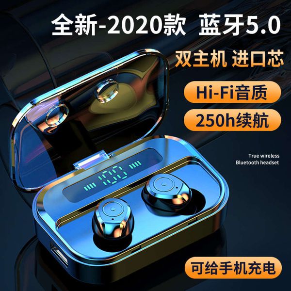 

headset english new power m7s bluetooth display screen printing touch 5.0