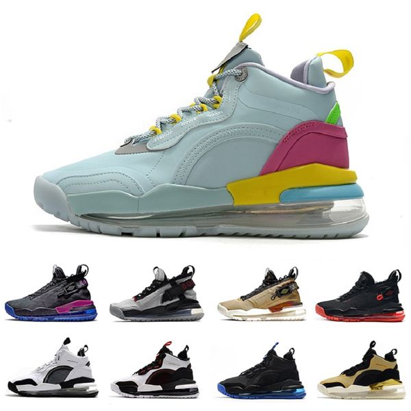 

lyrical lemonade aerospace proto mens basketball shoes metallic silver black gum gold bred orca men trainers sports sneakers 7-12