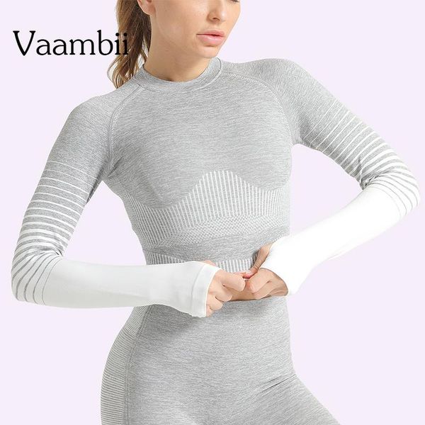 

womens long sleeve gym women sport fitness sports crop t-shirt female running shirts woman women's t shirt 2021, White;red