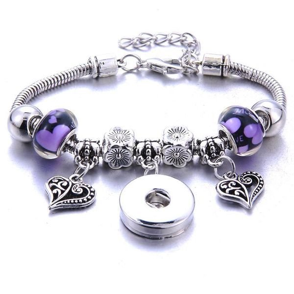 

boom life snap jewelry adjustable snap button bracelet 18mm metal snap button charms beaded bracelet f bbypex, Golden;silver