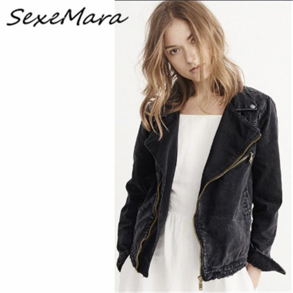 

zipper loose blue fashion denim jacket plus size 2020 streetwear solid short winter denim jacket women, Black;brown