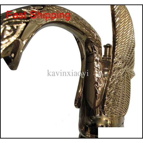 

3 pcs swan sink faucet widespread lavatory sink faucet cry qyltvc new_dhbest