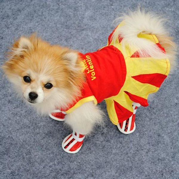 

1pcs puppy pets clothing cute dog dresses for small dogs chihuahua dog dress summer skirt yorkshire terrier pet supplies1