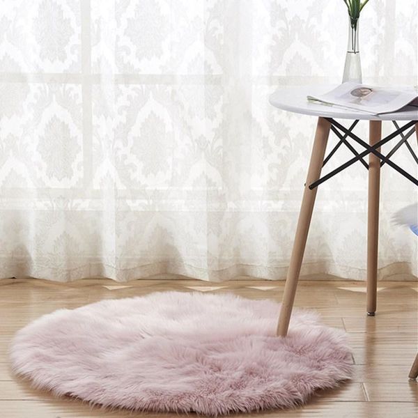 

carpets 17 sizes round warm carpet long plush yoga mat living room bedroom floor rug quality soft foot pad non-slip for office1