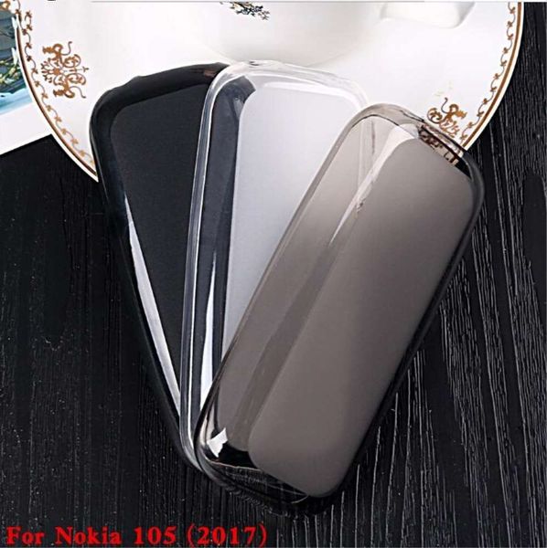 

transparent silicone phone back cover case for nokia 105 pudding gel soft tpu shell