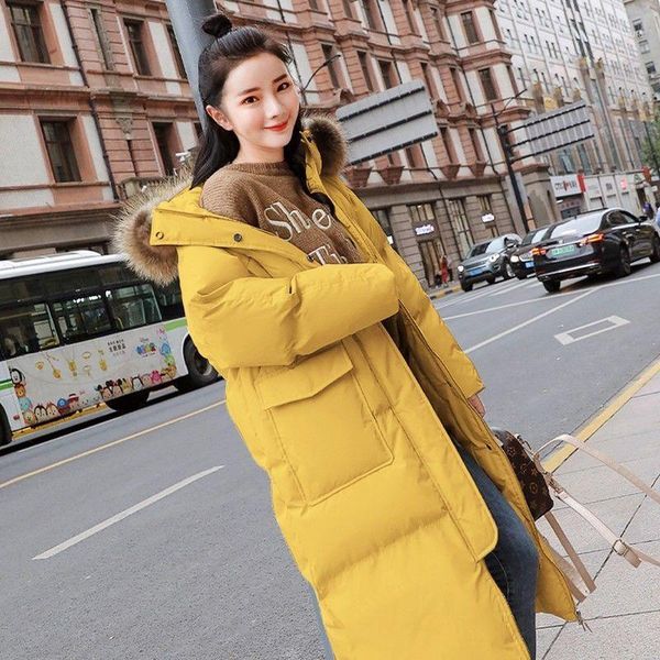 

women winter bubble coats down long padded clothes solid color black jacket puffer warm thick winter parkas1