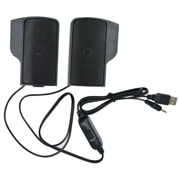 

1 pair mini portable clipon usb stereo speakers line controller soundbar for lapmp3 phone music player pc with clip1