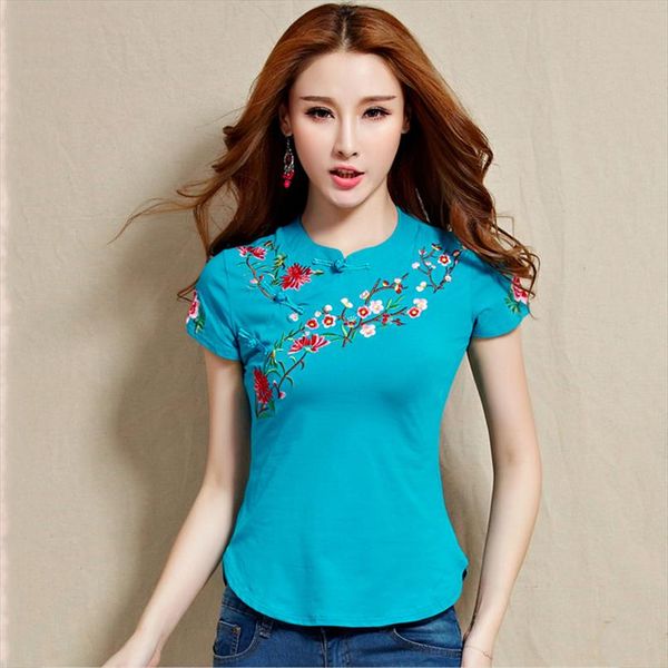 

plus size t shirt women basic tshirt 100 cotton embroidery summer ladies casua short sleeve 4xl 5xl, White
