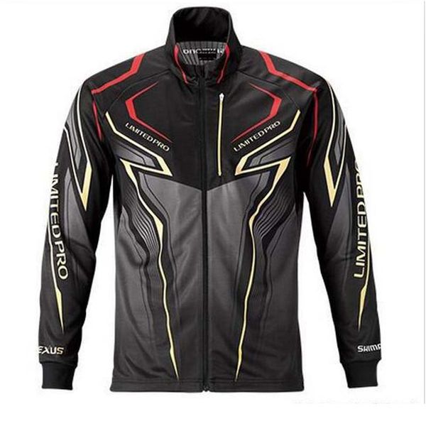 

daiwa fishing outdoor spring summer male moisture wicking quick-drying long-sleeved stand collar fishing sun protection bbywze, Brown;gray