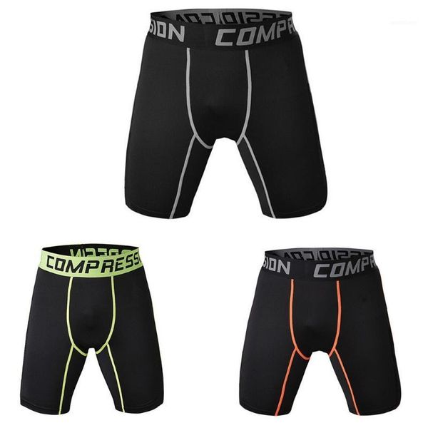 

men's sports gym compression wear under base layer shorts pants athletic tights1, White;black