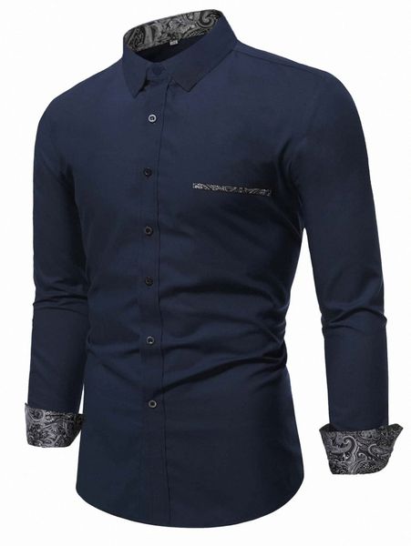 

men paisley print button through shirt j5so#, White;black