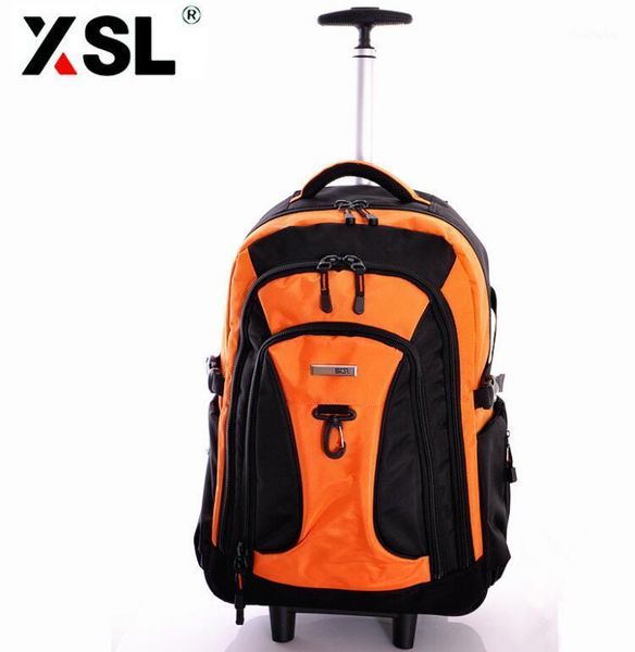 

men wheeled backpack carry on hand luggage trolley bags travel luggage bag wheels women rolling backpack trolley bags1