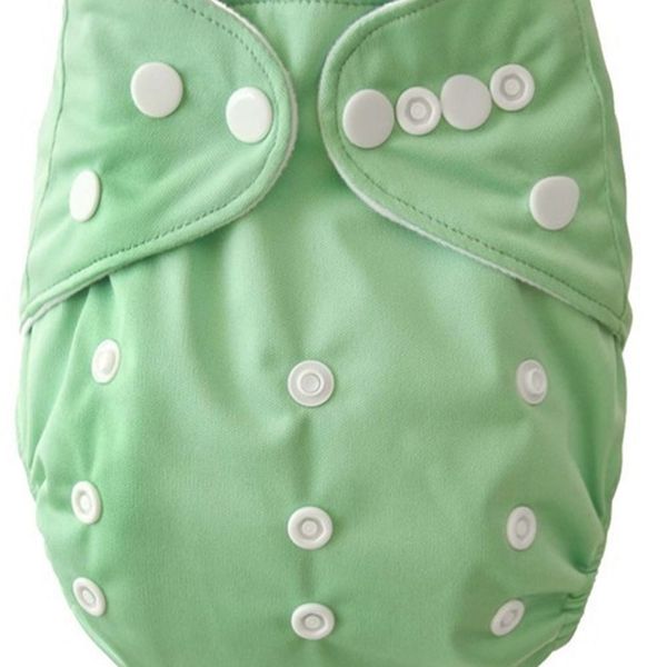 

naughty baby double row snaps solid color pocket diapers covers babies nappies nappy infant without insert baby cloth diapers lj201026