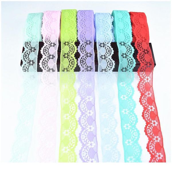 

new 10 yards lace ribbon tape width 40mm african lace fabric diy crafts/wedding/clothing decoration lace tr jllrwy, Pink;blue