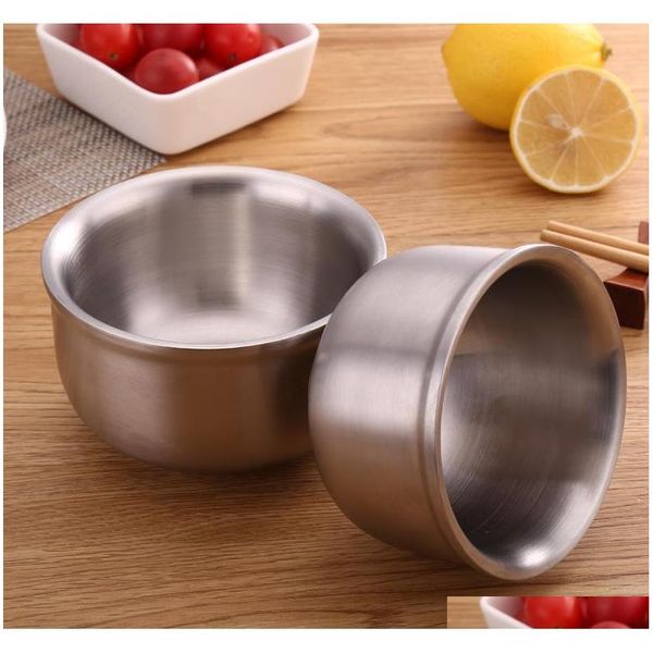 

popular double layer rice bowl 304 stainless steel korean type resistant sqctlk wphome