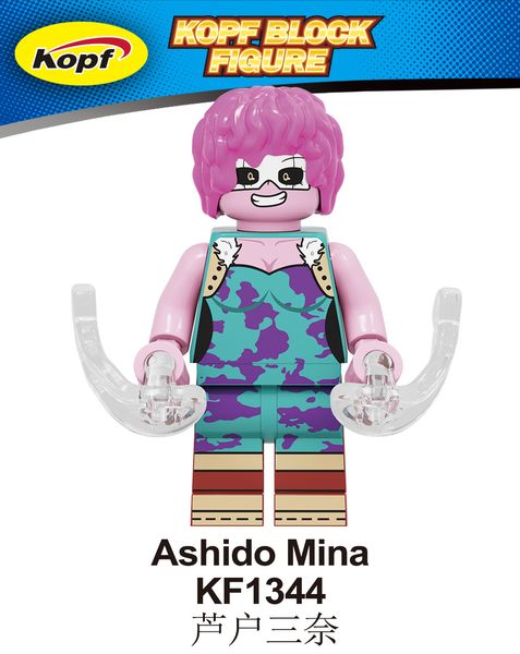 

new style my hero academy series doll model child puzzle assemble building blocks toy one set of eight