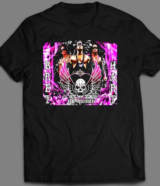 

bret the hitman hart vintage wrestling t-shirt(1) sport hooded sweatshirt hoodie