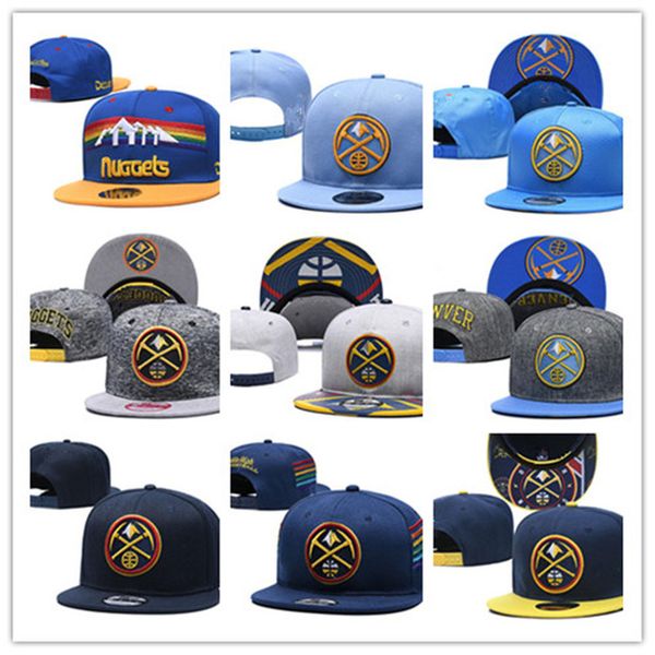 

denver mens womens murrays jokic nuggets basketball snapback hats baseball football cap flat adjustable cap sports hat mix order, Black