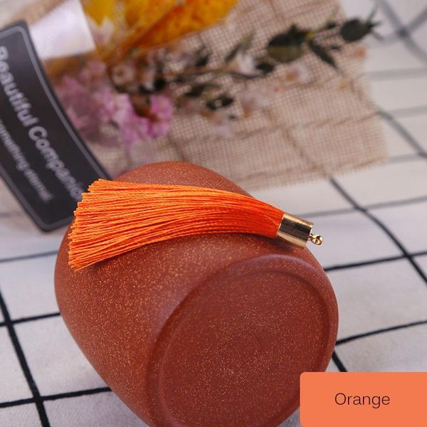 

50pcs 6cm metal caps small tassel fringe pendant diy crafts jewelry curtain hang tassel trim key cell phone bag decor materials h jllkrx