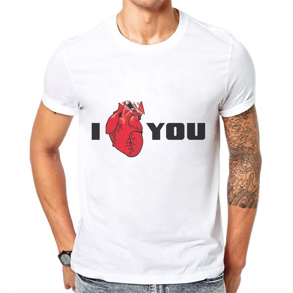 

creative heart printing fashion mens short sleeve s male camisetas hombre verano sport hooded sweatshirt hoodie men t shirt