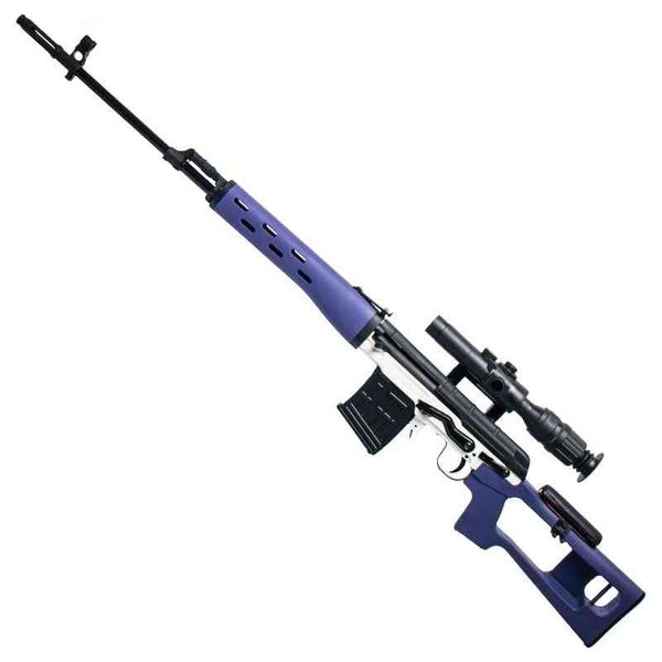 

0111jieying svd sniper shell throwing soft bullet simulation manual bolt pulling nylon chicken eating toy gun model equipment
