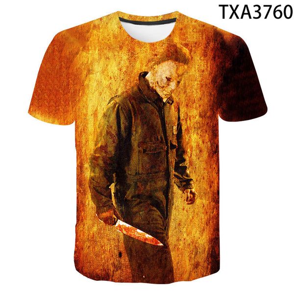 

new michael myers clothing wild street trend 3d print shirts aesthetic hentai anime men clothing